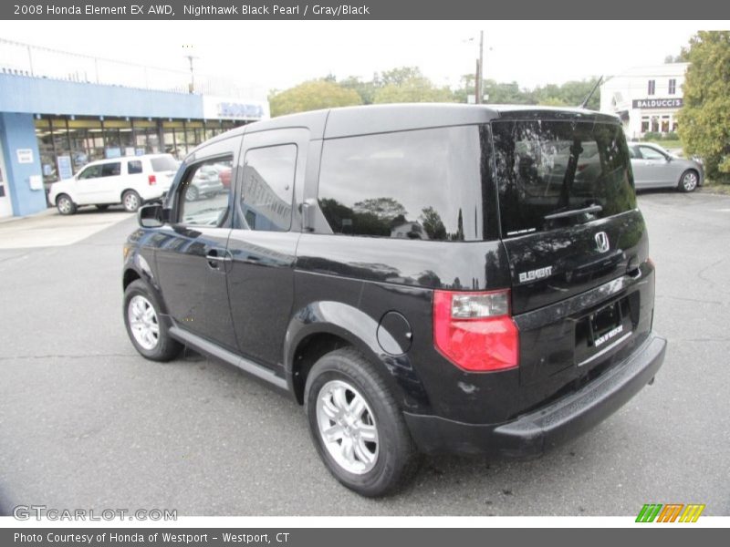 Nighthawk Black Pearl / Gray/Black 2008 Honda Element EX AWD