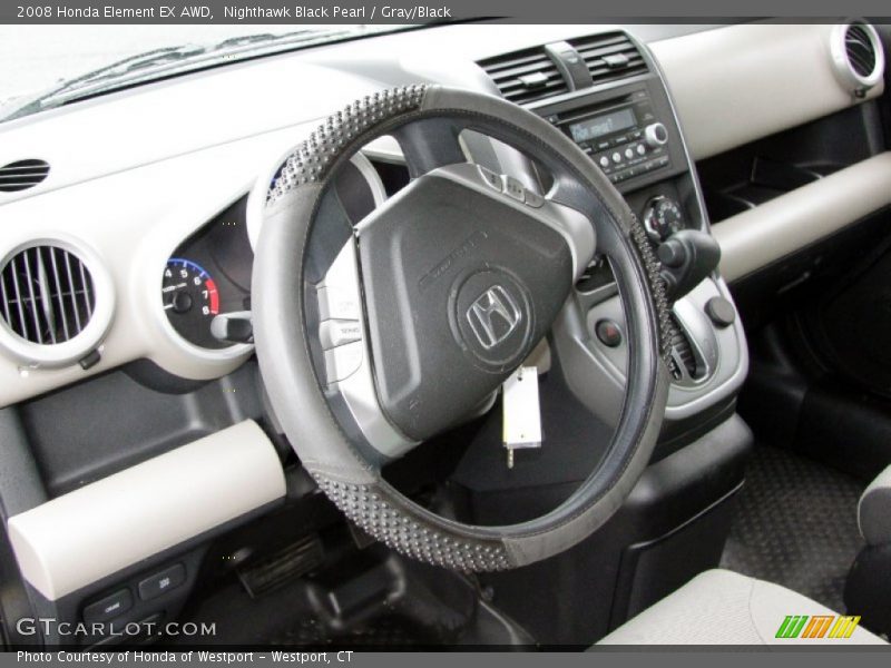 Nighthawk Black Pearl / Gray/Black 2008 Honda Element EX AWD