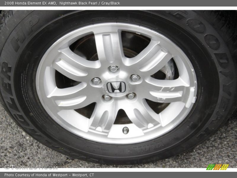 Nighthawk Black Pearl / Gray/Black 2008 Honda Element EX AWD