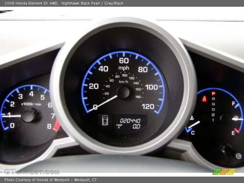 Nighthawk Black Pearl / Gray/Black 2008 Honda Element EX AWD