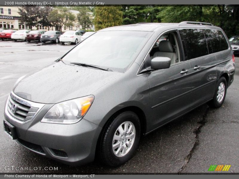 Nimbus Gray Metallic / Gray 2008 Honda Odyssey EX-L
