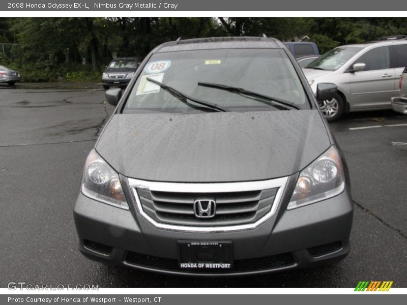 Nimbus Gray Metallic / Gray 2008 Honda Odyssey EX-L