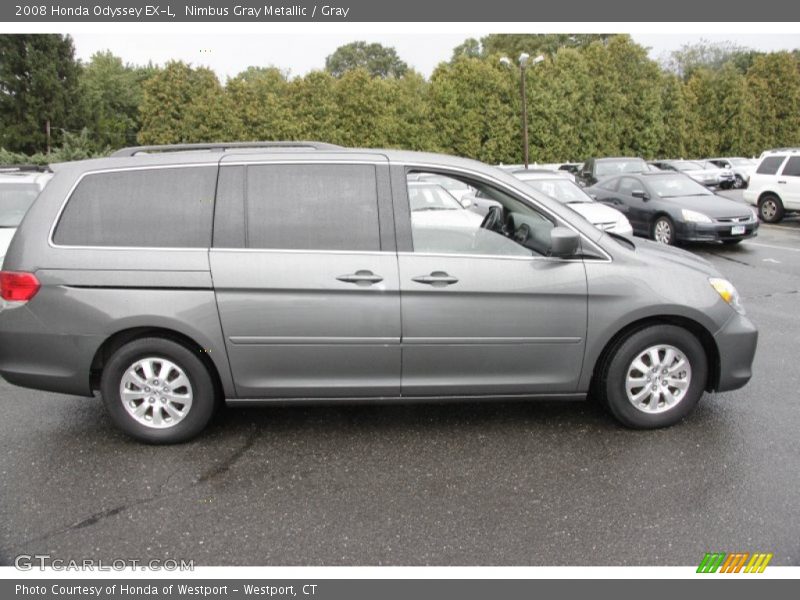 Nimbus Gray Metallic / Gray 2008 Honda Odyssey EX-L