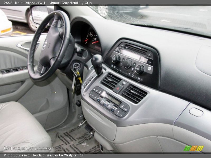 Nimbus Gray Metallic / Gray 2008 Honda Odyssey EX-L