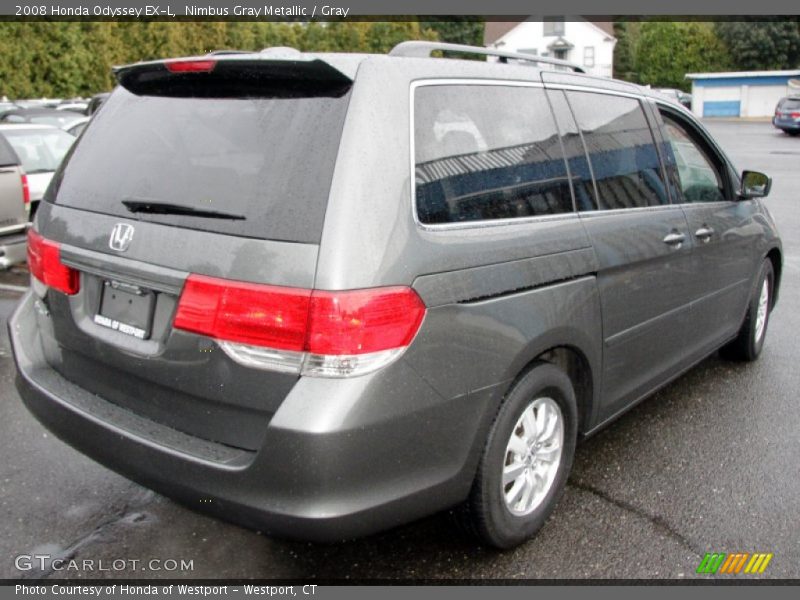 Nimbus Gray Metallic / Gray 2008 Honda Odyssey EX-L
