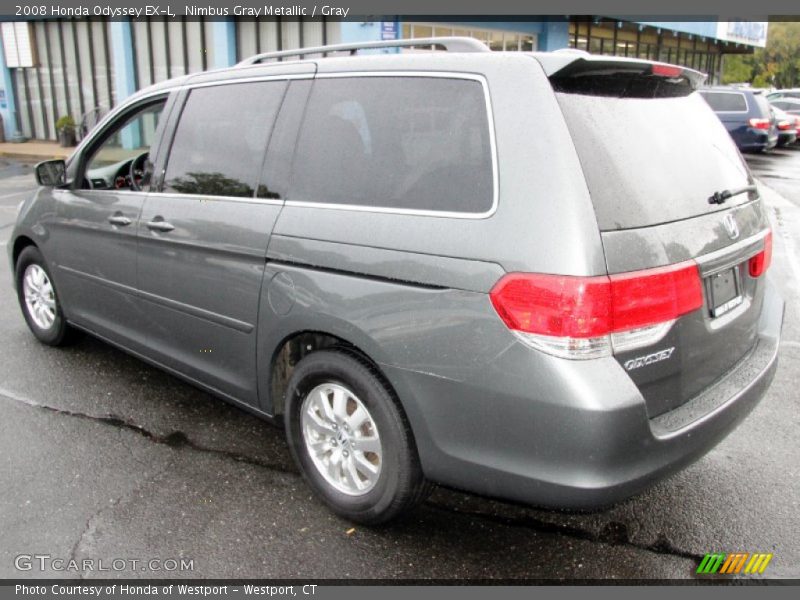 Nimbus Gray Metallic / Gray 2008 Honda Odyssey EX-L