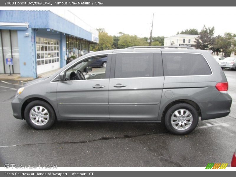 Nimbus Gray Metallic / Gray 2008 Honda Odyssey EX-L