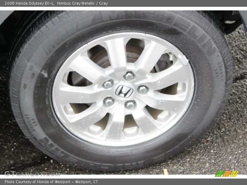 Nimbus Gray Metallic / Gray 2008 Honda Odyssey EX-L