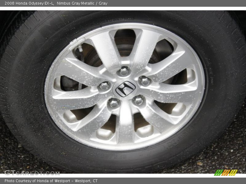Nimbus Gray Metallic / Gray 2008 Honda Odyssey EX-L