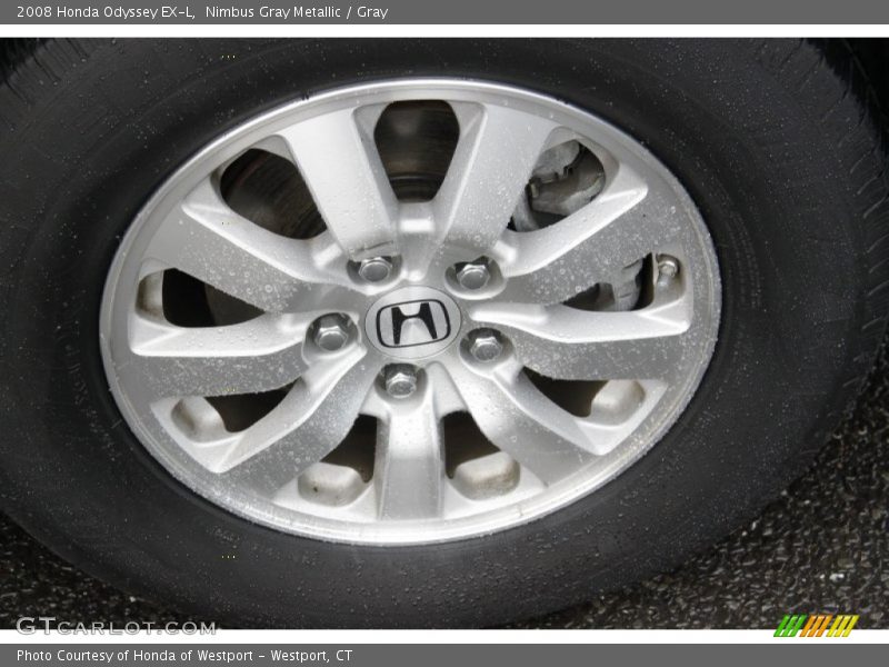 Nimbus Gray Metallic / Gray 2008 Honda Odyssey EX-L