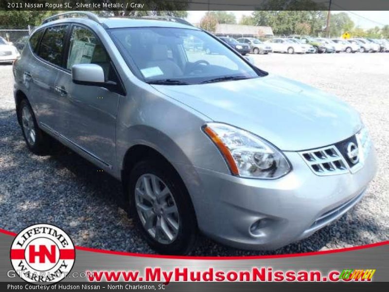 Silver Ice Metallic / Gray 2011 Nissan Rogue SL