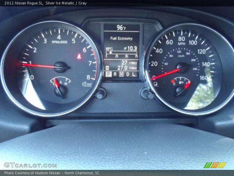 Silver Ice Metallic / Gray 2011 Nissan Rogue SL