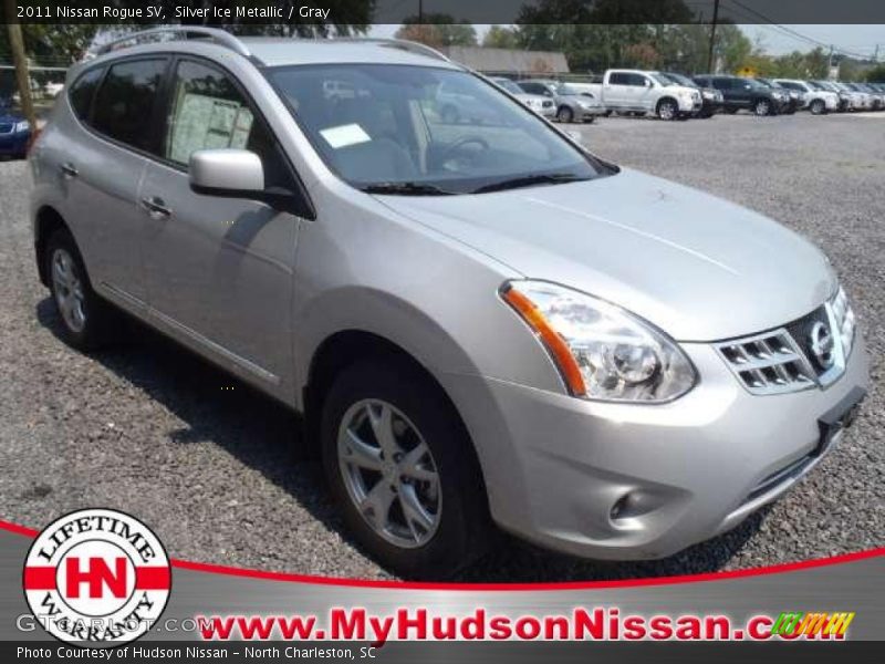 Silver Ice Metallic / Gray 2011 Nissan Rogue SV