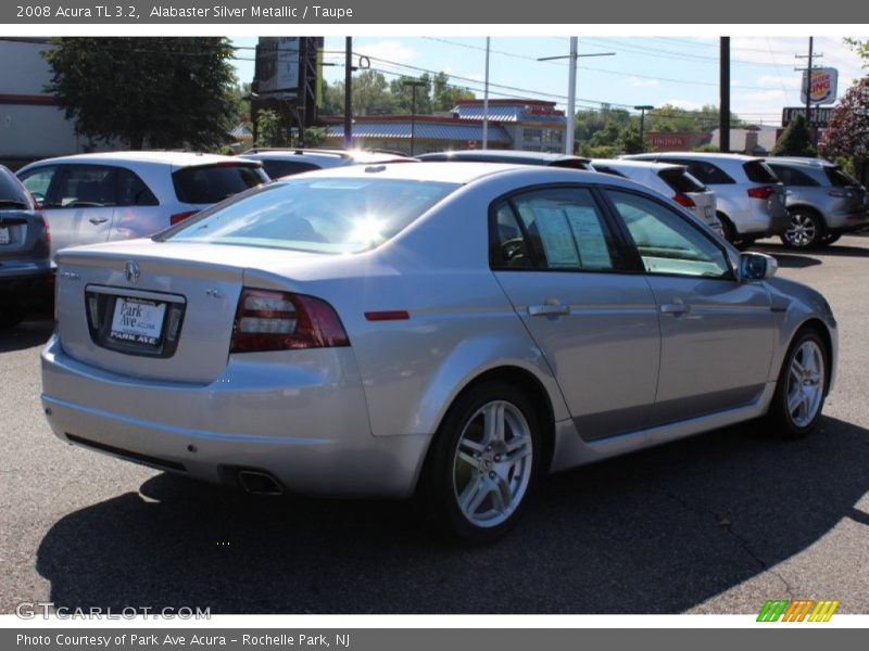 Alabaster Silver Metallic / Taupe 2008 Acura TL 3.2