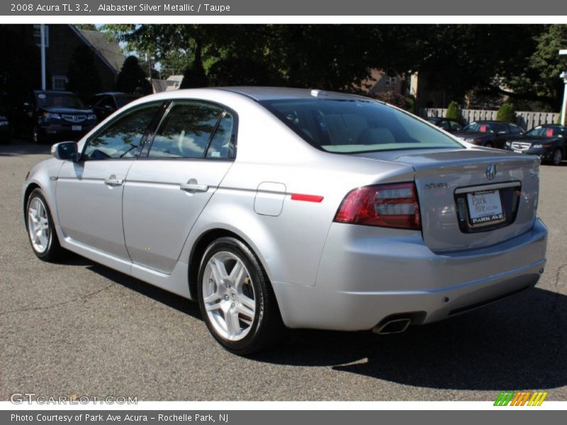 Alabaster Silver Metallic / Taupe 2008 Acura TL 3.2