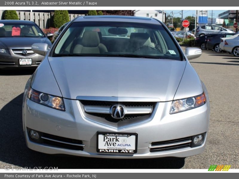 Alabaster Silver Metallic / Taupe 2008 Acura TL 3.2