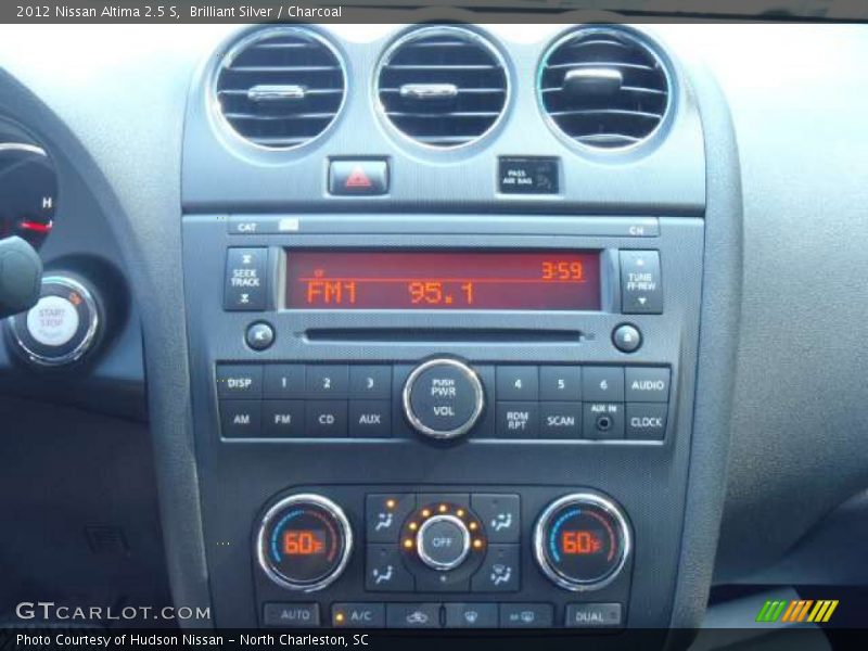 Brilliant Silver / Charcoal 2012 Nissan Altima 2.5 S