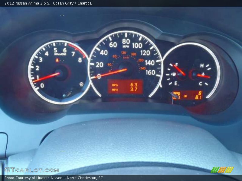 Ocean Gray / Charcoal 2012 Nissan Altima 2.5 S