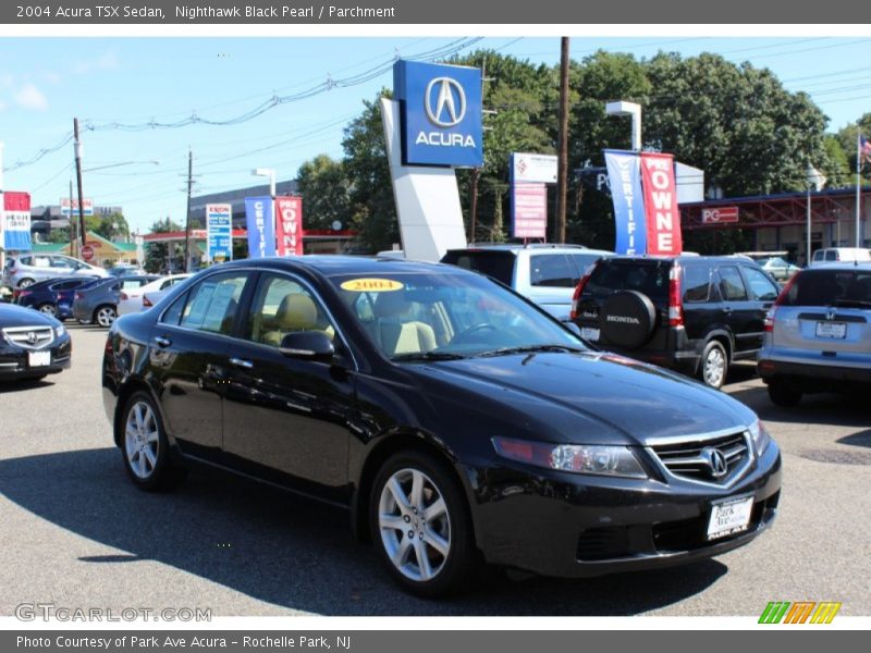 Nighthawk Black Pearl / Parchment 2004 Acura TSX Sedan