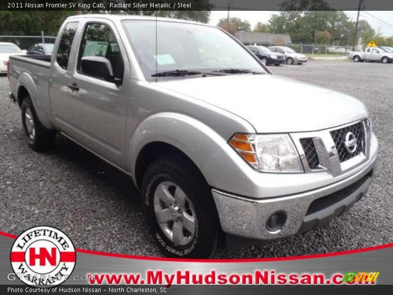 Radiant Silver Metallic / Steel 2011 Nissan Frontier SV King Cab