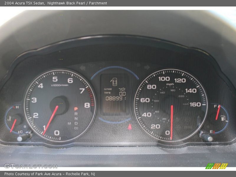 Nighthawk Black Pearl / Parchment 2004 Acura TSX Sedan