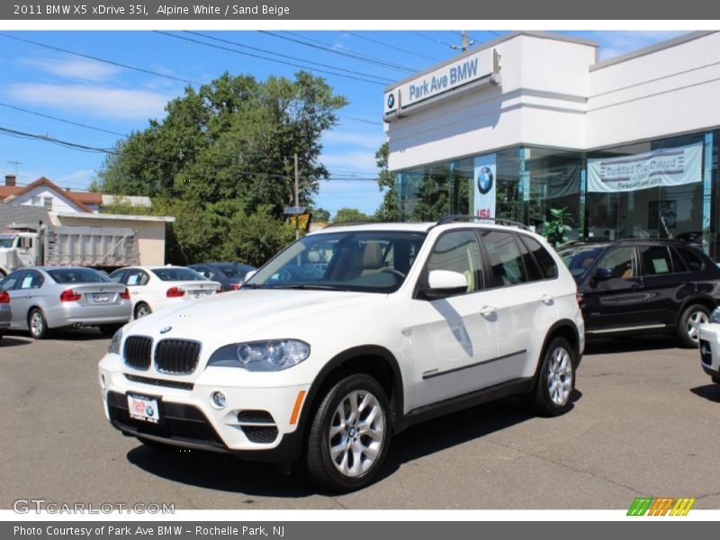 Alpine White / Sand Beige 2011 BMW X5 xDrive 35i
