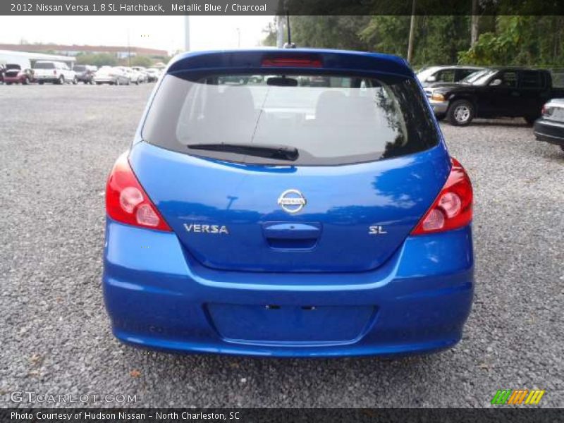 Metallic Blue / Charcoal 2012 Nissan Versa 1.8 SL Hatchback