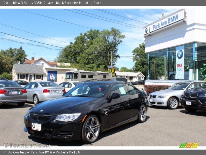 Black Sapphire Metallic / Black 2011 BMW 3 Series 335is Coupe