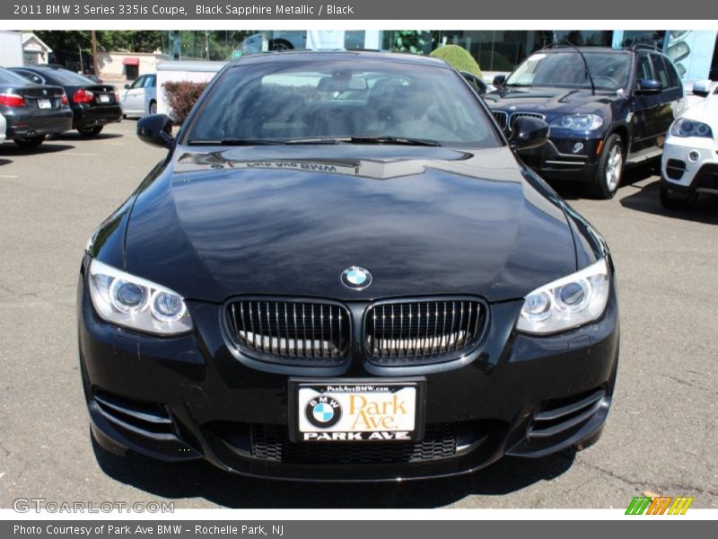 Black Sapphire Metallic / Black 2011 BMW 3 Series 335is Coupe