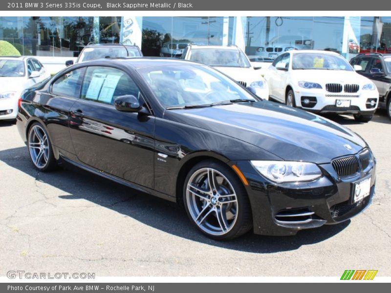 Black Sapphire Metallic / Black 2011 BMW 3 Series 335is Coupe