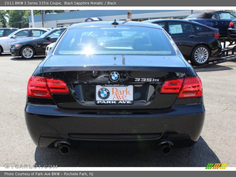 Black Sapphire Metallic / Black 2011 BMW 3 Series 335is Coupe