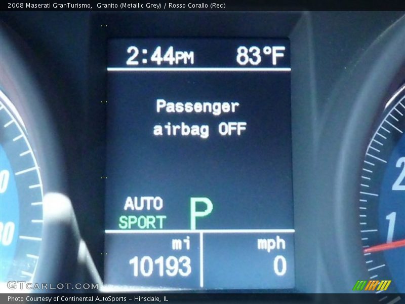 Granito (Metallic Grey) / Rosso Corallo (Red) 2008 Maserati GranTurismo
