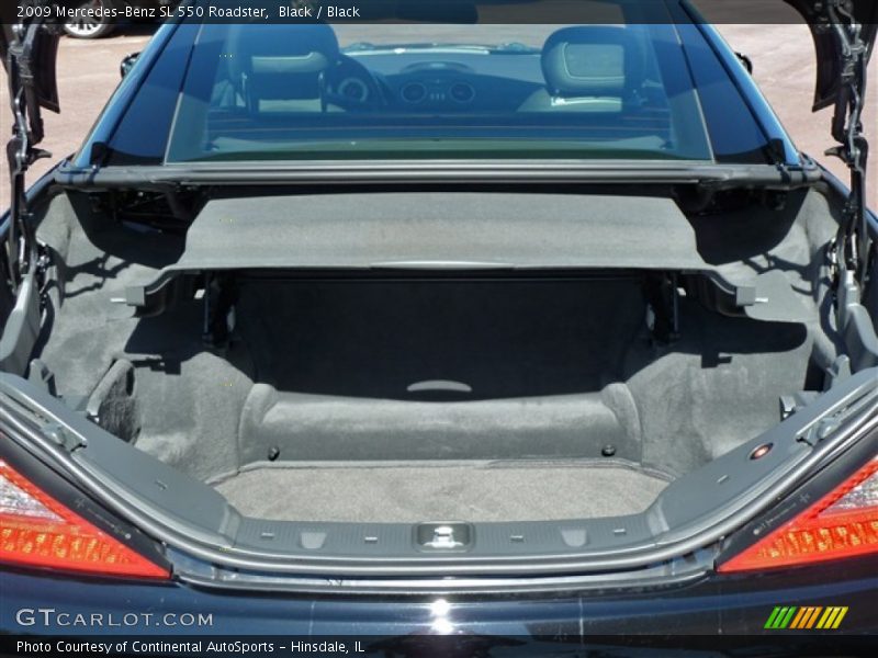Black / Black 2009 Mercedes-Benz SL 550 Roadster