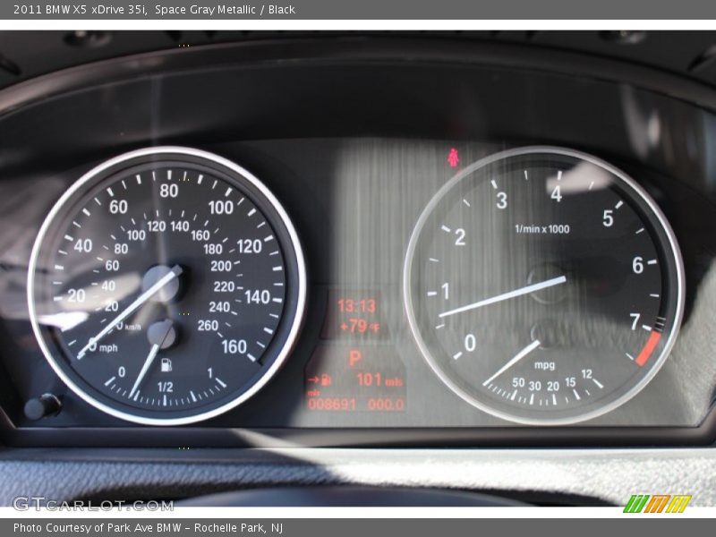 Space Gray Metallic / Black 2011 BMW X5 xDrive 35i