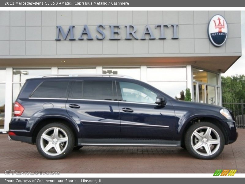 Capri Blue Metallic / Cashmere 2011 Mercedes-Benz GL 550 4Matic