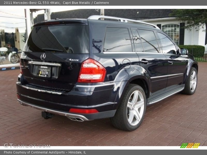 Capri Blue Metallic / Cashmere 2011 Mercedes-Benz GL 550 4Matic
