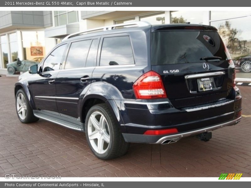 Capri Blue Metallic / Cashmere 2011 Mercedes-Benz GL 550 4Matic