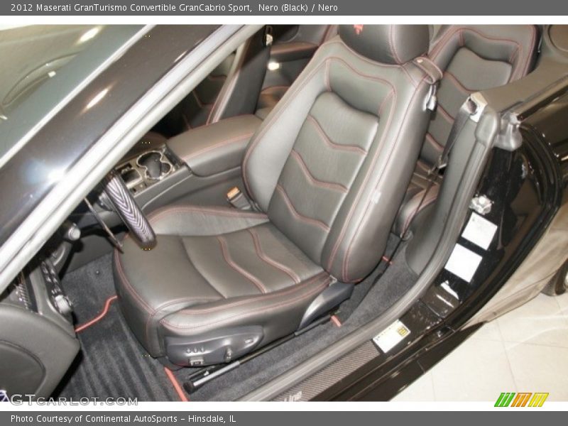  2012 GranTurismo Convertible GranCabrio Sport Nero Interior