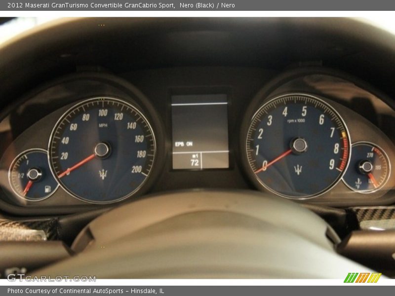  2012 GranTurismo Convertible GranCabrio Sport GranCabrio Sport Gauges