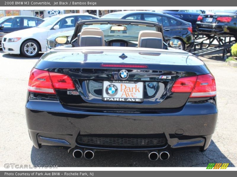 Jet Black / Bamboo Beige 2008 BMW M3 Convertible