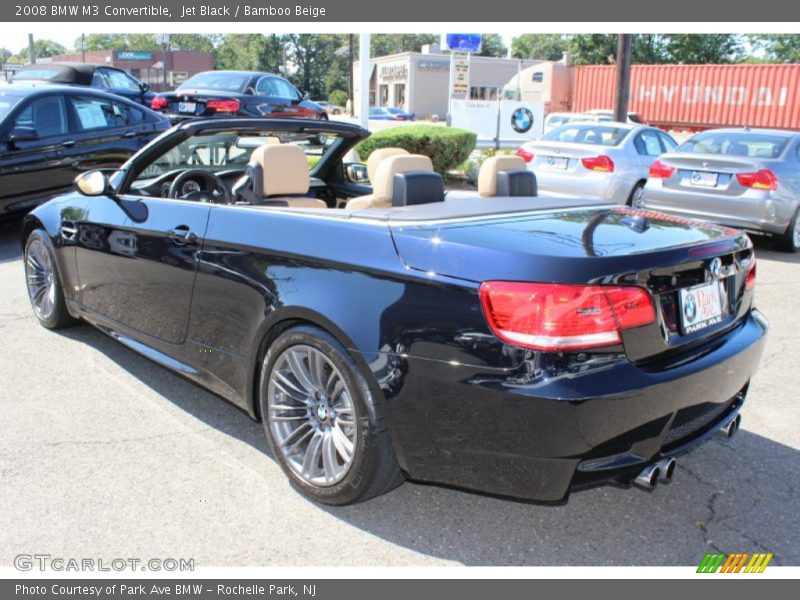 Jet Black / Bamboo Beige 2008 BMW M3 Convertible