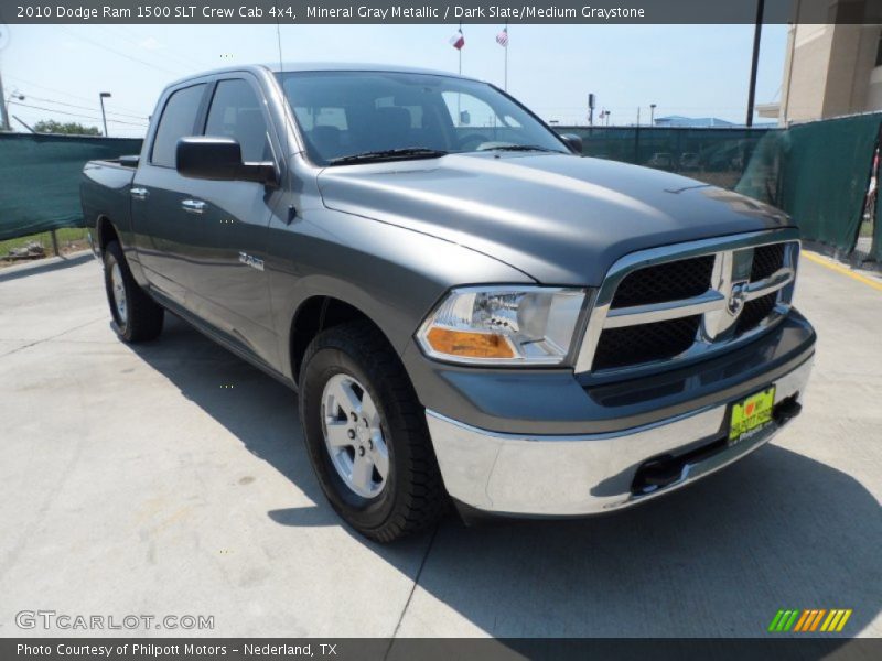 Mineral Gray Metallic / Dark Slate/Medium Graystone 2010 Dodge Ram 1500 SLT Crew Cab 4x4