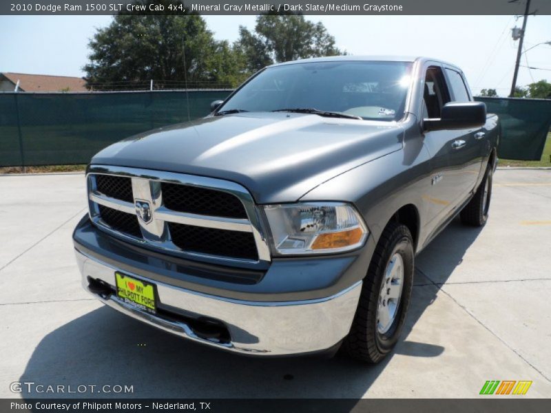 Mineral Gray Metallic / Dark Slate/Medium Graystone 2010 Dodge Ram 1500 SLT Crew Cab 4x4