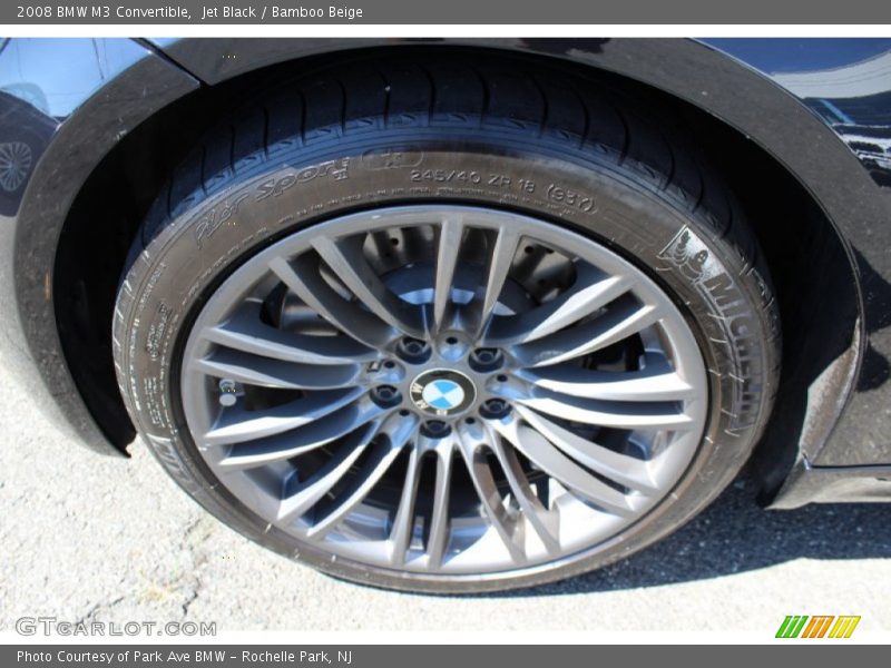 Jet Black / Bamboo Beige 2008 BMW M3 Convertible