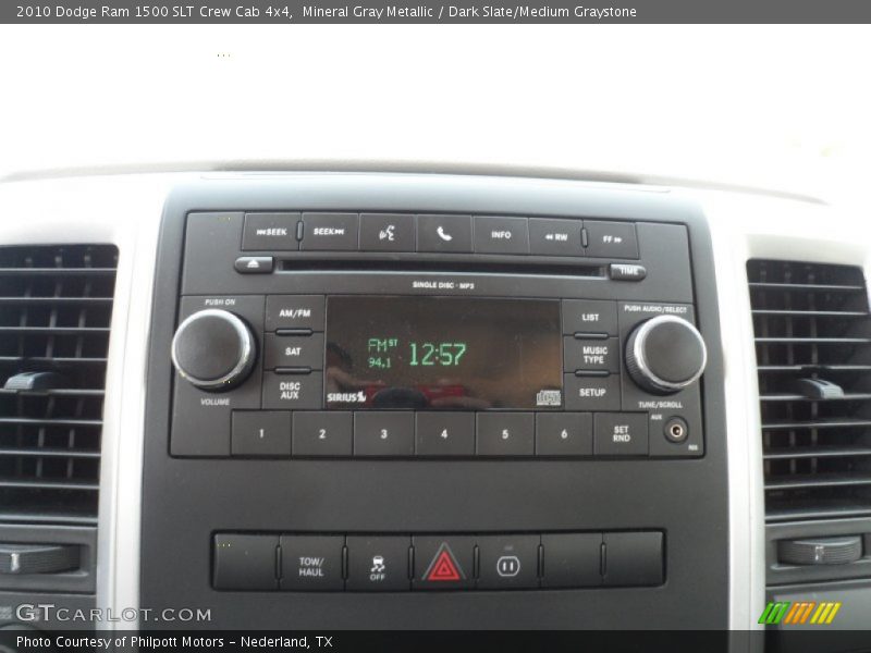 Mineral Gray Metallic / Dark Slate/Medium Graystone 2010 Dodge Ram 1500 SLT Crew Cab 4x4