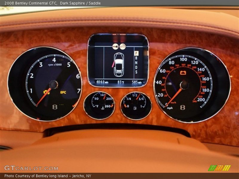  2008 Continental GTC   Gauges