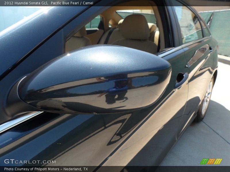 Pacific Blue Pearl / Camel 2012 Hyundai Sonata GLS