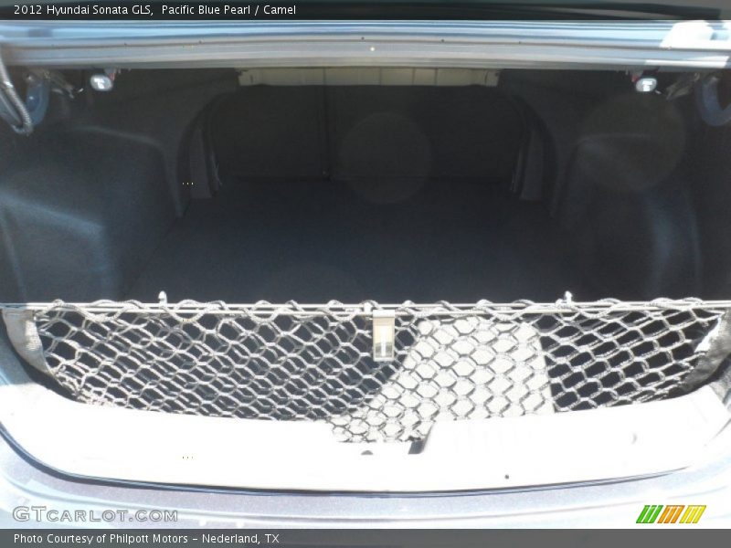 Pacific Blue Pearl / Camel 2012 Hyundai Sonata GLS