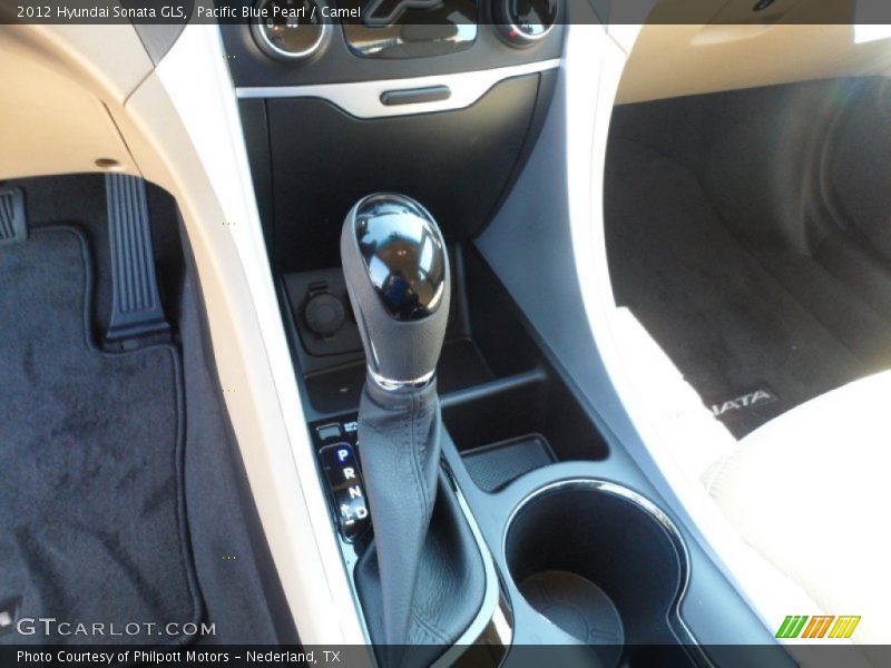 Pacific Blue Pearl / Camel 2012 Hyundai Sonata GLS
