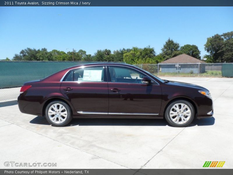 Sizzling Crimson Mica / Ivory 2011 Toyota Avalon